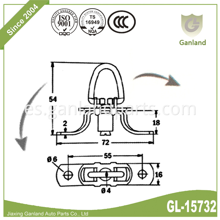 Steel Tie Down Ring GL-15732 